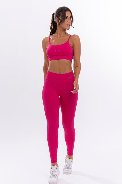 Conjunto Feminino Fitness Básico Calça e Top - Racy