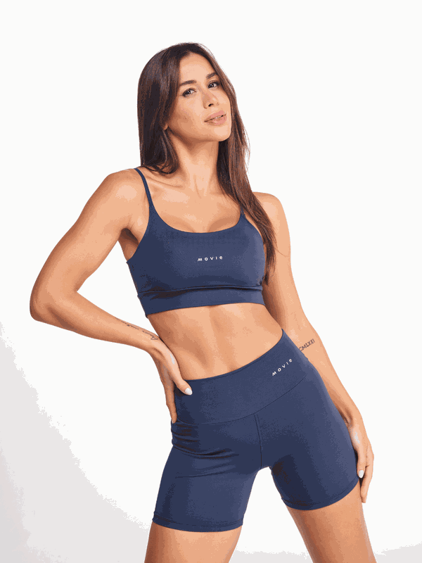 Conjunto Marinho top e shorts