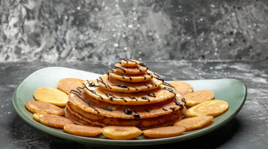 panquecas com chocolate