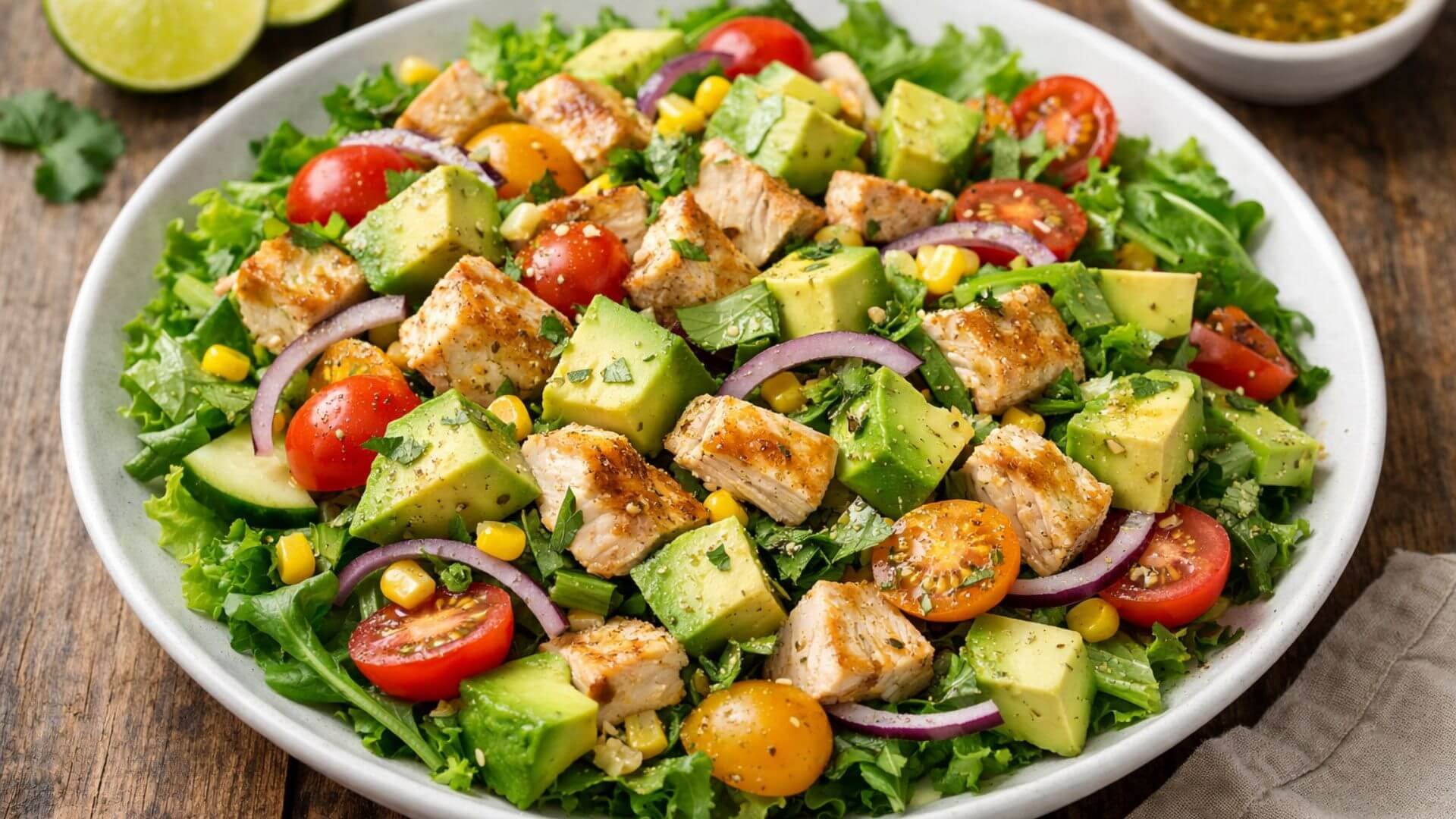 Salada de Frango com Abacate - Movie Fitness