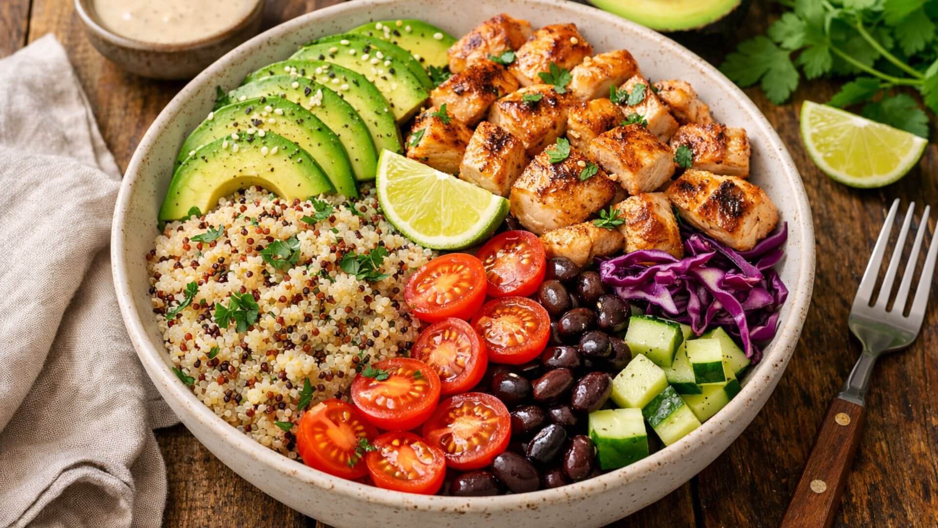 Bowl de Frango com Abacate - Movie Fitness