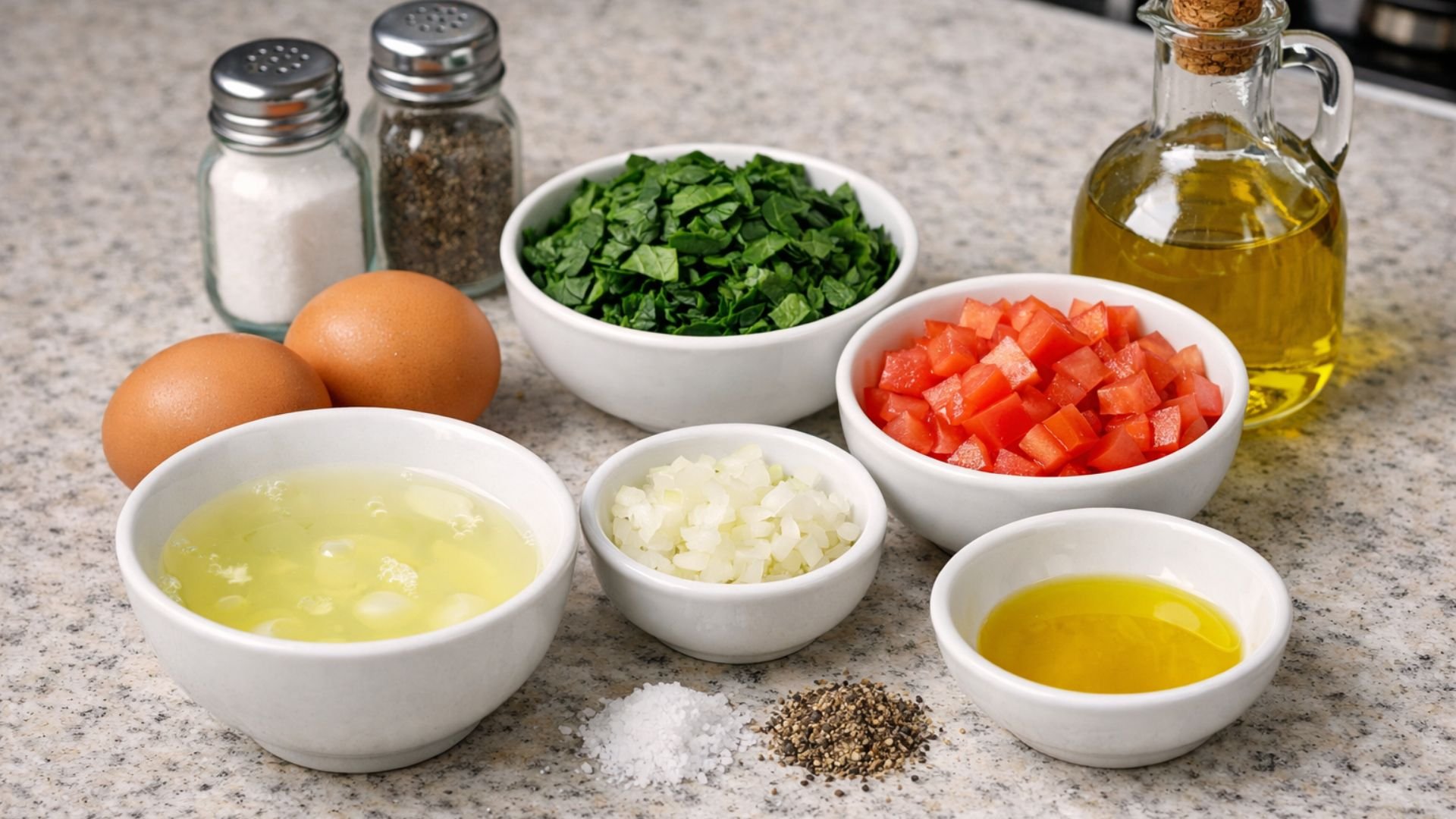 Ingredientes Receita Fitness de Omelete Proteico - Movie Fitness