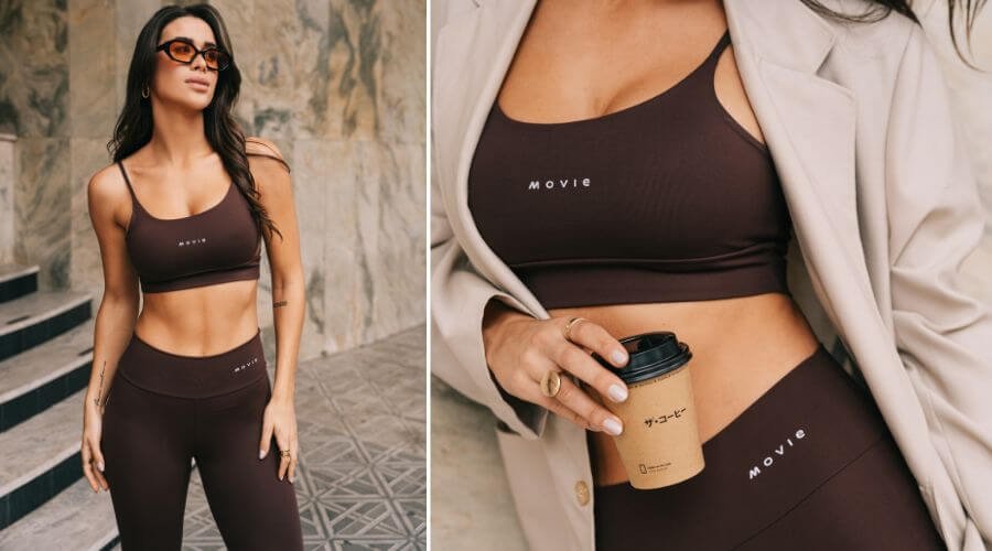 Top Fitness Marrom sem Bojo - Movie Fitness