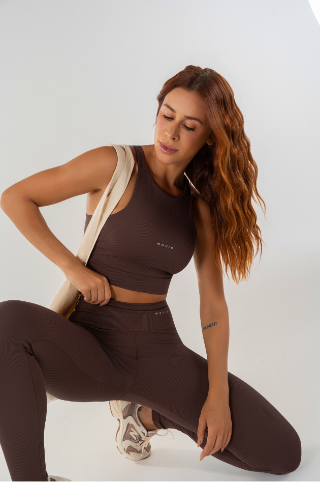 Top Feminino Nadador Fitness - Fondue