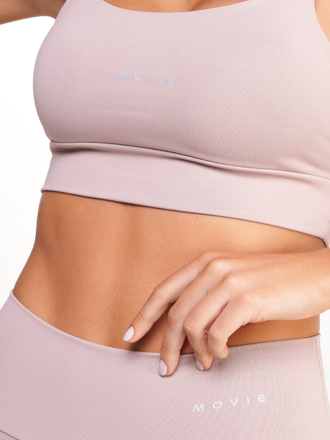 Close-up da textura lisa da linha b&aacute;sica Movie Fitness