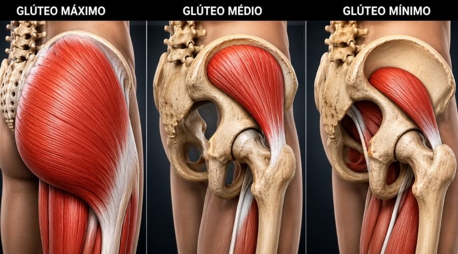 M&uacute;sculos do Gl&uacute;teo