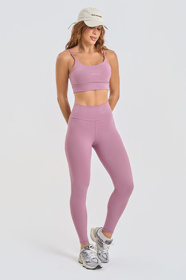 Conjunto Feminino Fitness B&aacute;sico Top e Cal&ccedil;a - Encanto