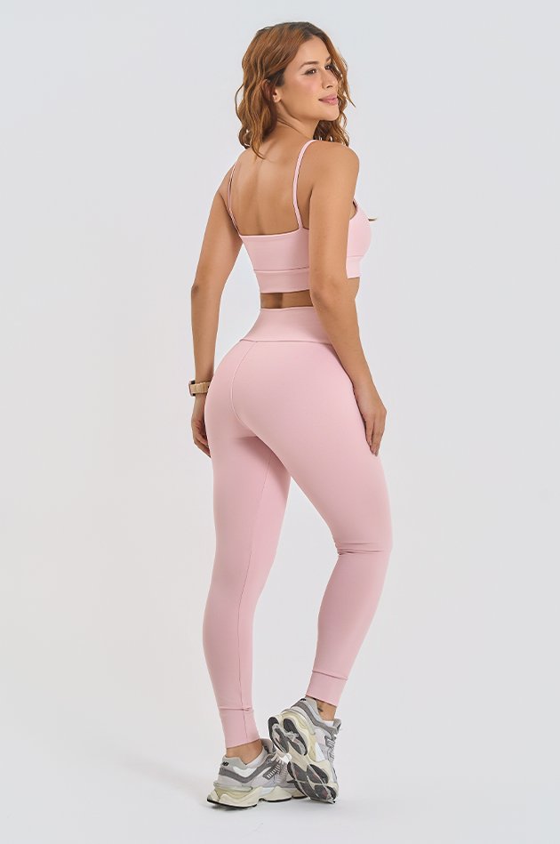 Conjunto Feminino Fitness B&aacute;sico Top e Cal&ccedil;a - Gloss