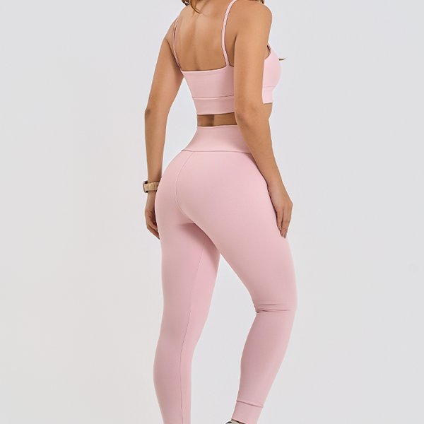 Conjunto Feminino Fitness B&aacute;sico Top e Cal&ccedil;a - Pilates