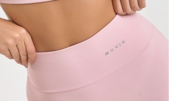 Shorts fitness feminino com cós alto para maior segurança no treino