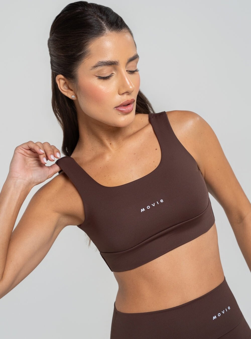 Roupa fitness em poliamida Movie Fitness com toque macio